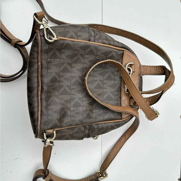 Michael Kors Brown Studded Backpack